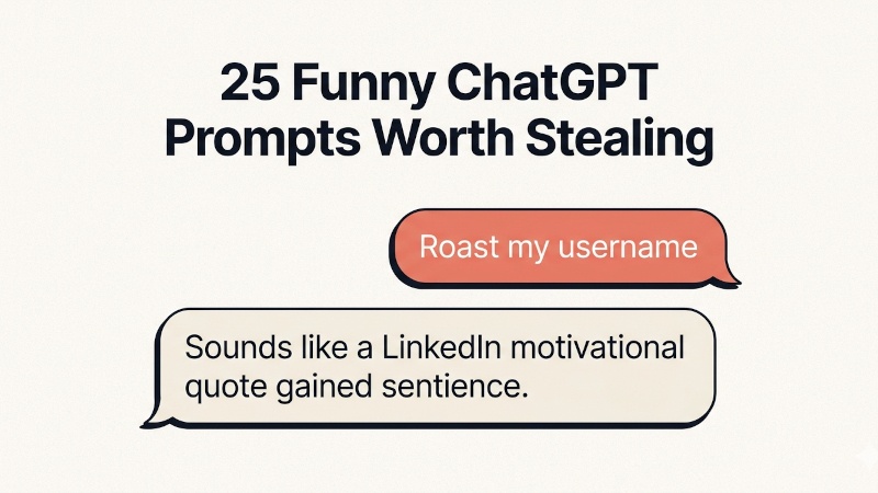 25 funny ChatGPT prompts worth stealing