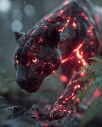 Panther in the jungle
