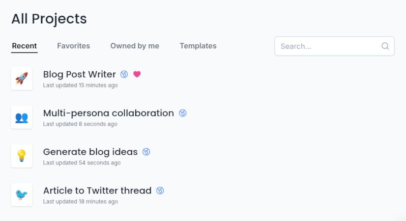 PromptHub dashboard interface